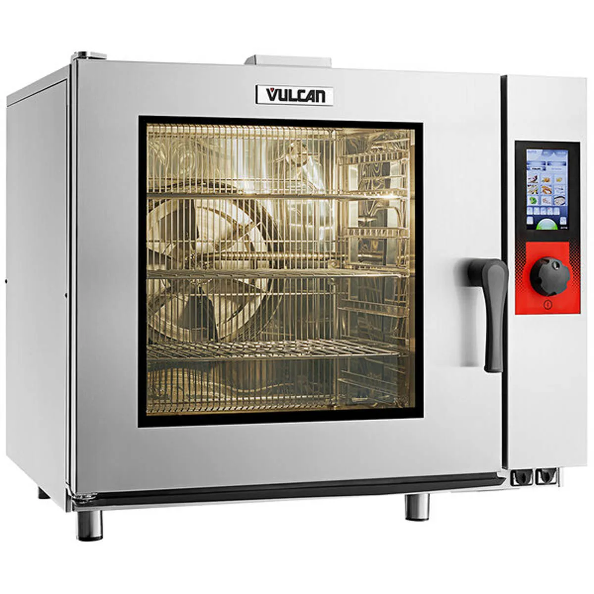Vulcan TCM-61G-NAT/LP Half Size 6 Pan Gas Combi Oven w/ Touch Controls, Boilerless, 56.000 BTU