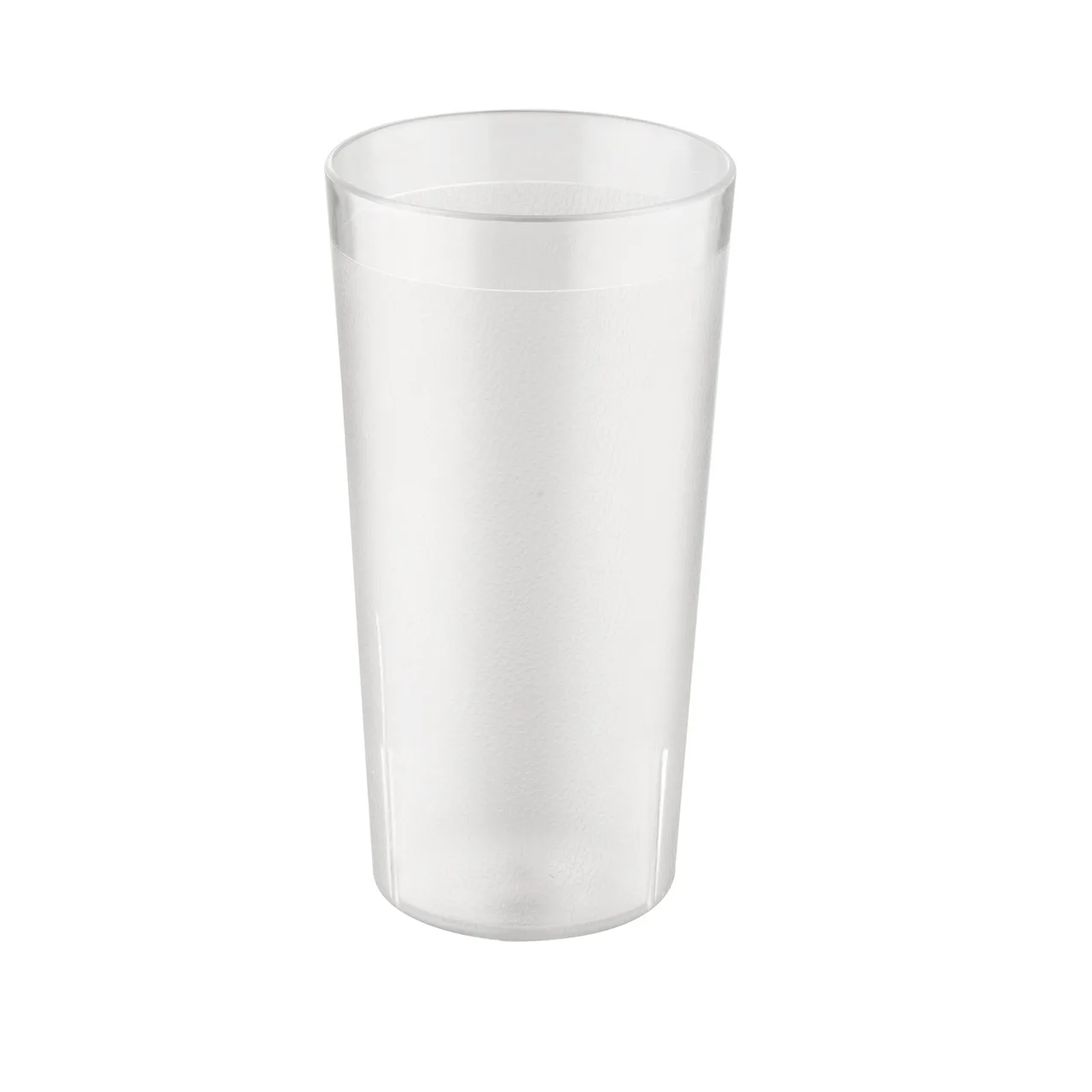 CAC China BVPT-24CL - 24 oz Pebbled Clear SAN Plastic Tumbler, Stackable, Dishwasher Safe - 1 Dozen