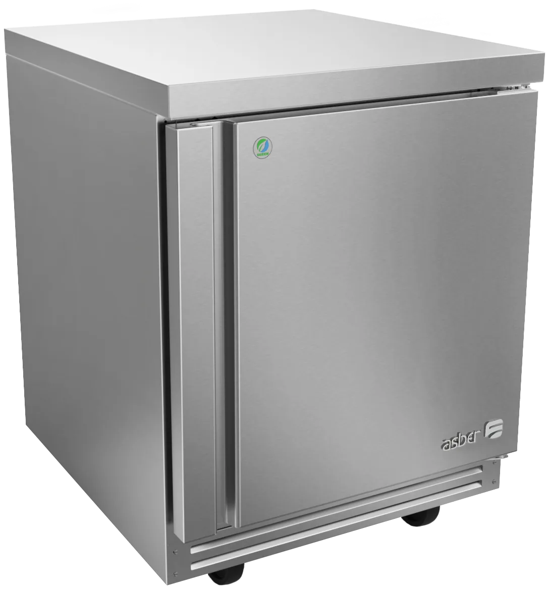 Asber AUTR 27 P 27" 1-Door Undercounter Refrigerator, Stainless Steel, Front Breathing