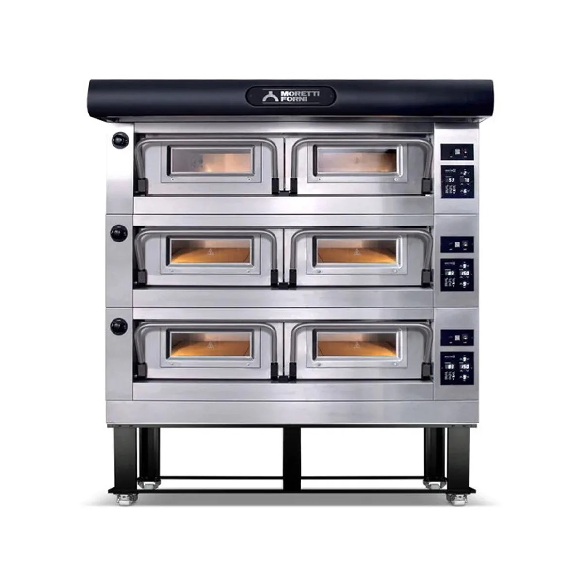 Moretti Forni P120E B3 49" Electric Pizza Deck Oven, 3-Deck Brick, Dual Heat, 208/240V