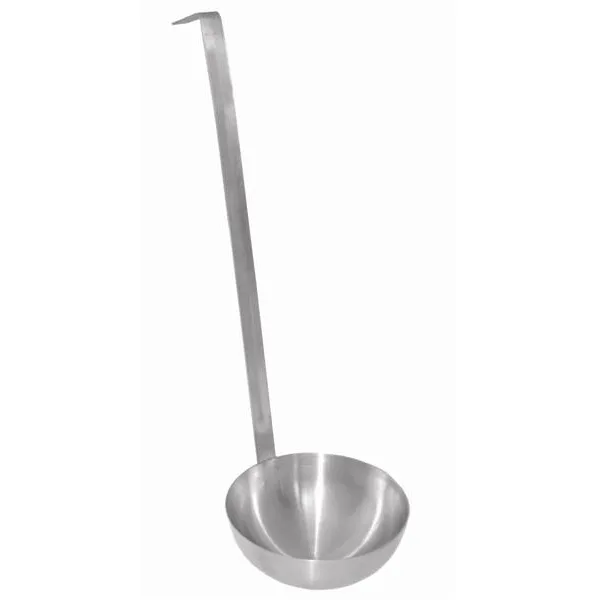 Thunder Group SLTL003 Ladle, 2 Oz. Capacity, Two-Piece Construction, Hooked Handle