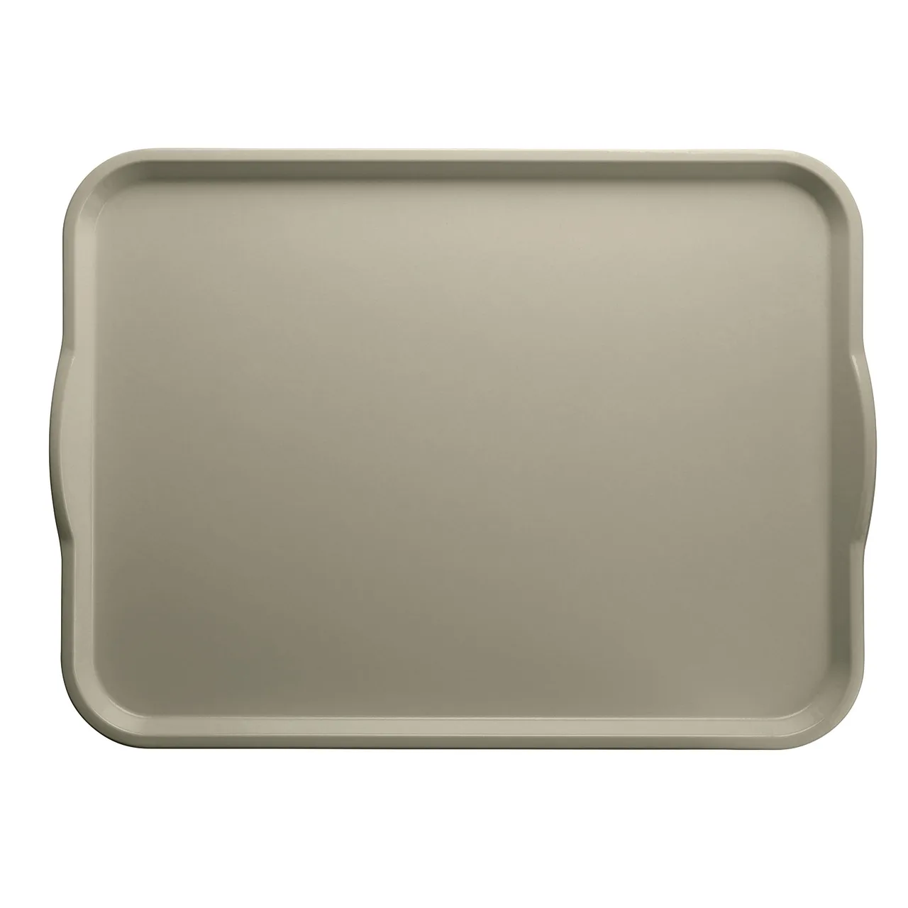 Cambro 1520H104 Camtray Rectangular Tray, 15" x 20", Fiberglass, Desert Tan Handles, NSF