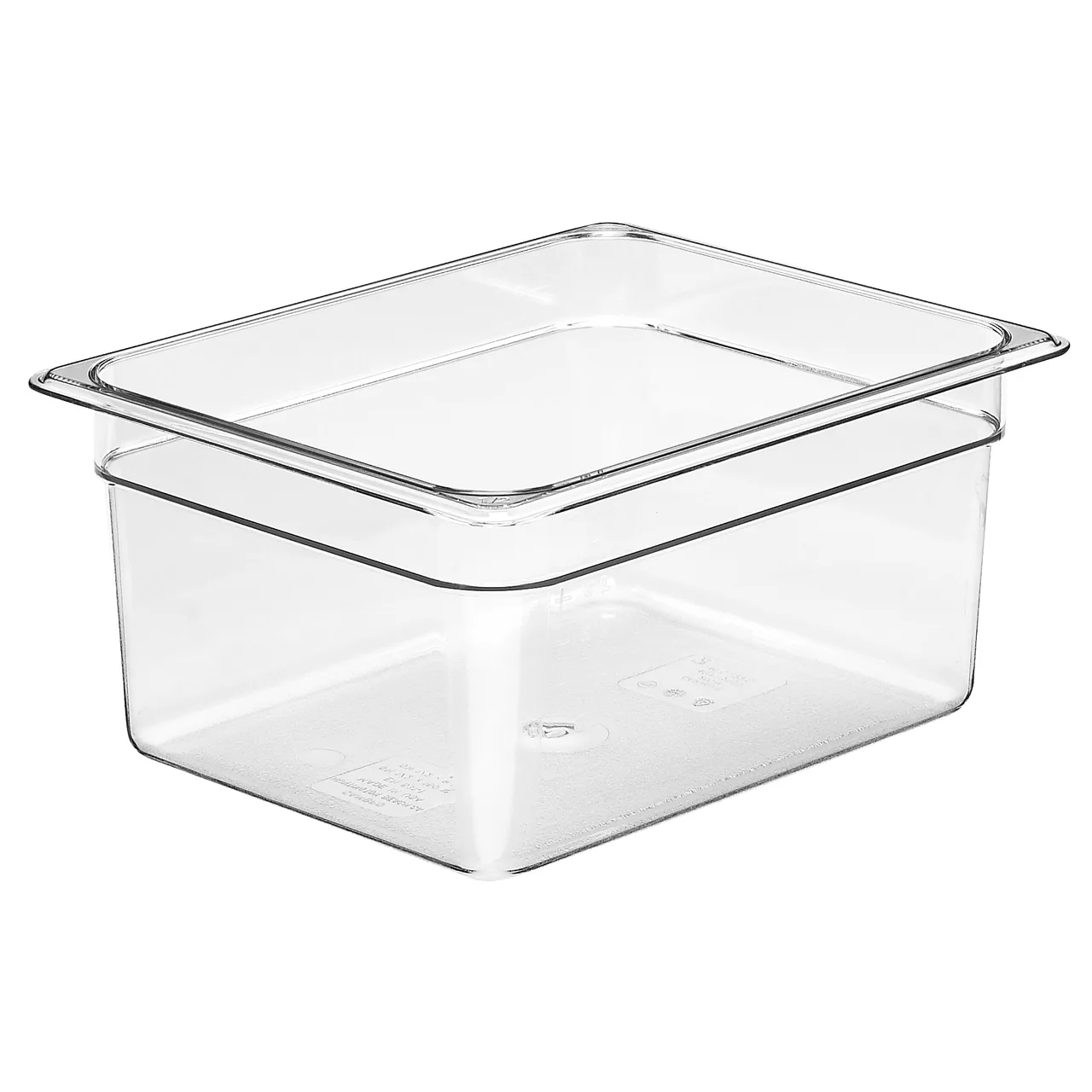 Cambro 26CW135 Camwear Pan – 9.4 Qt Capacity, 6" Deep, 1/2 Size, Clear Polycarbonate NSF
