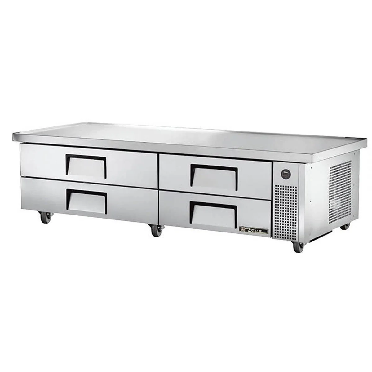 True TRCB-82-86-HC 86" 4 Drawers Refrigerated Chef Base, (10) 12" x 20" Pan Capacity