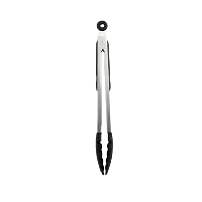 Thunder Group SLTHUT612 Utility Tongs, 12"L, Locking Clip, Non-Slip Silicone Tips And Grip