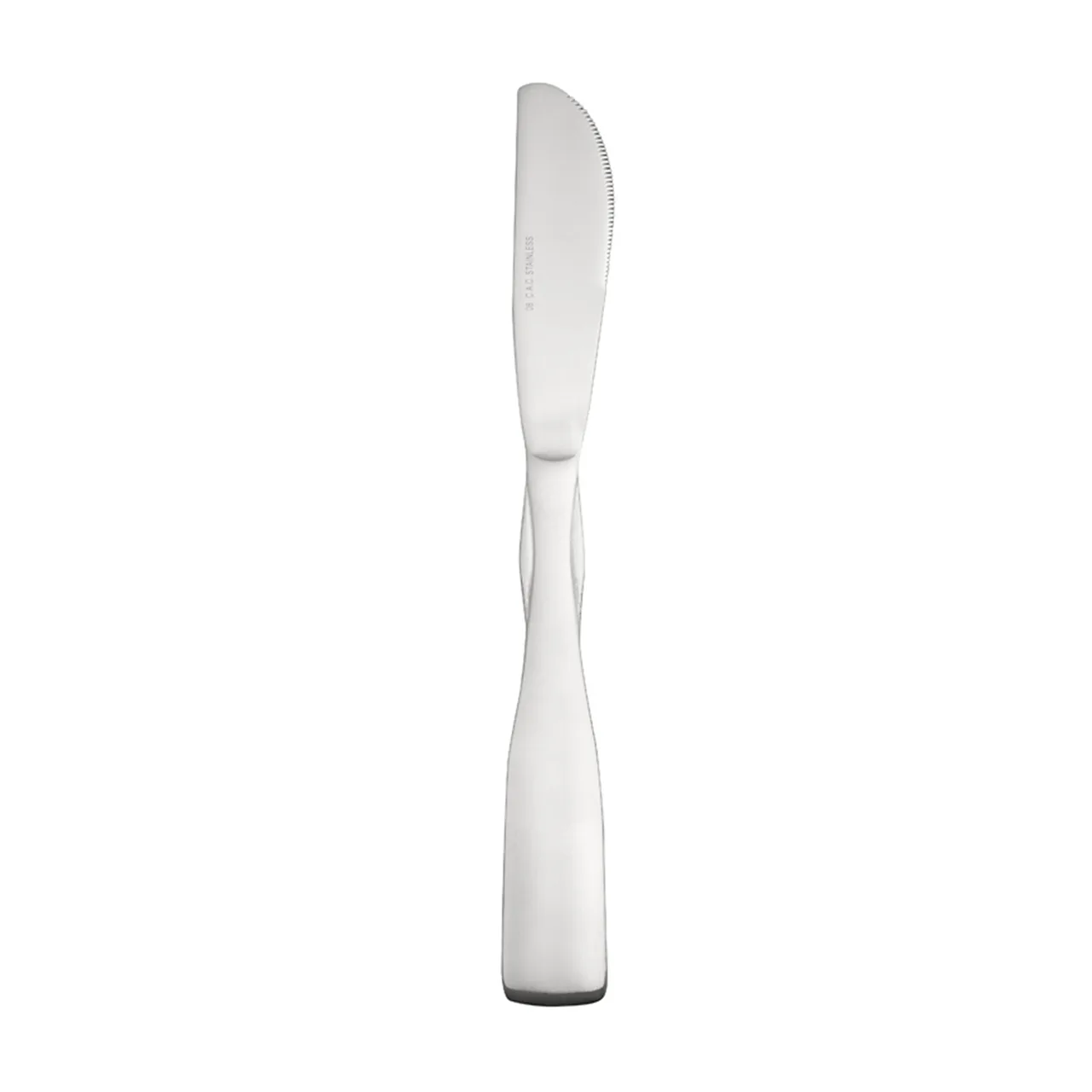 CAC China 3005-08 Dinner Knife, 8-3/4" Length, Solid Handle, 18/0 Stainless Steel - 1 Dozen