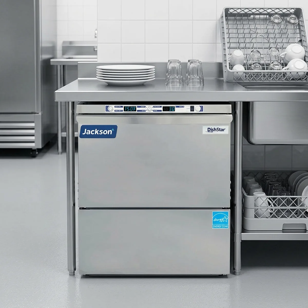 Jackson WWS DISHSTAR ADA-SEER 24" Undercounter Dishwasher,24 Rack/Hr-14 Gal/Hr-High Temp w/Booster