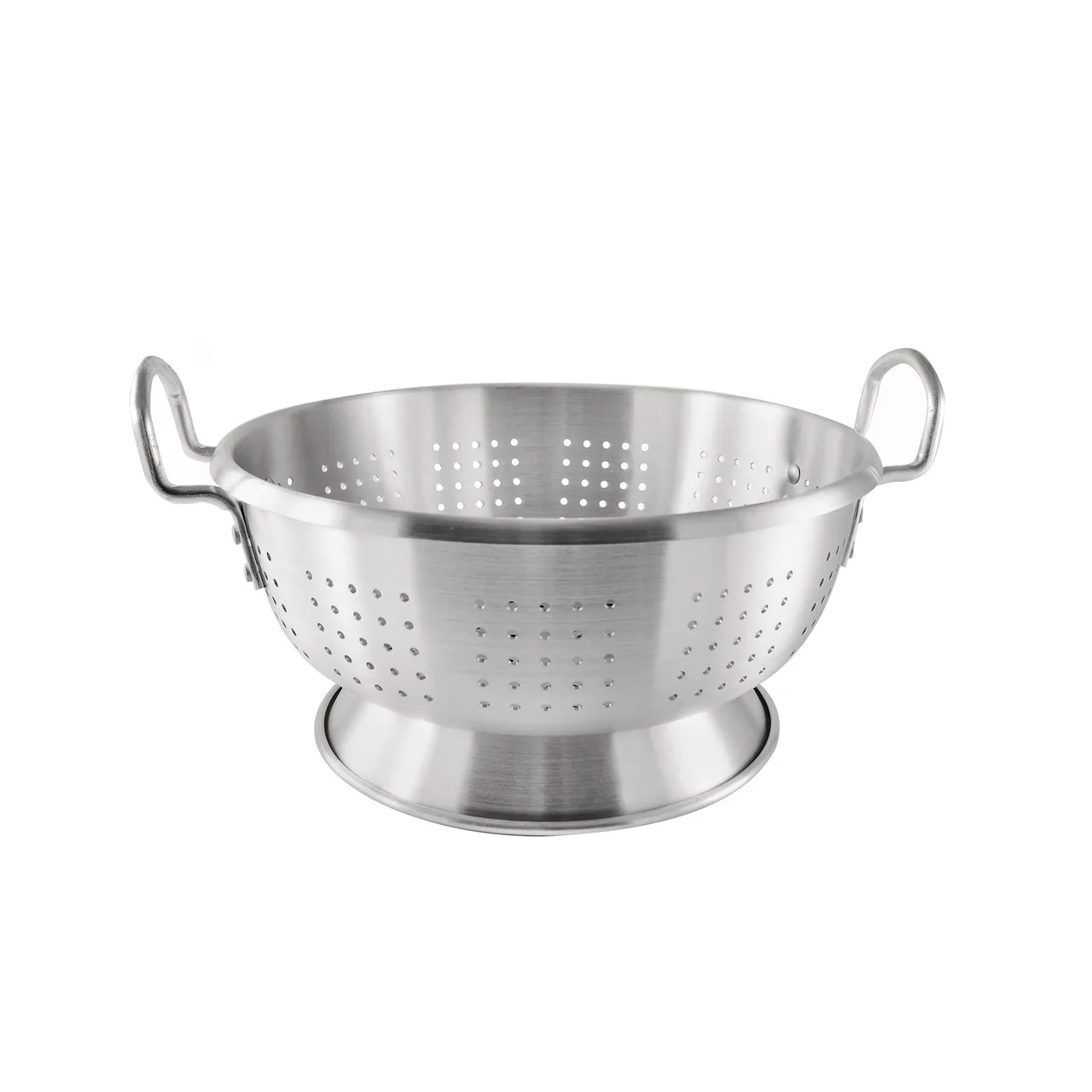 CAC China ALCL-16SL Colander, 16 Quart, 16" Diameter, Round, Loop-Handles, Footed, Aluminum