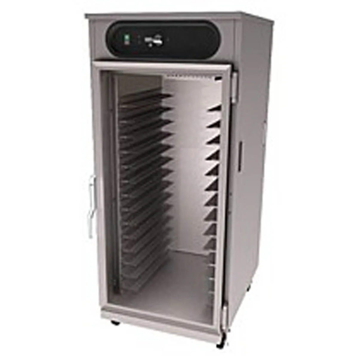 Carter-Hoffmann HL8-14 3/4" Height 1-Door Solid Stainless Steel Heated Holding Cabinet, 28-12"x20"/14-18"x26" Pan Capacity