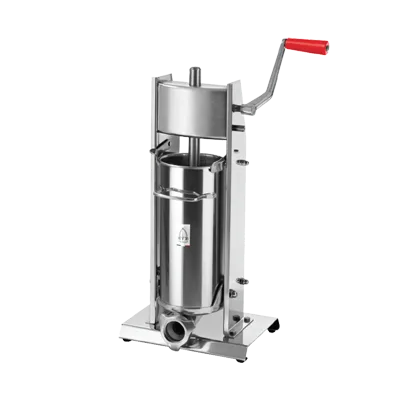 Omcan USA 13734 Elite Series Manual Vertical Sausage Stuffer, 11 lb Capacity, Stainless Steel, Gear Driven with Silicon Seal