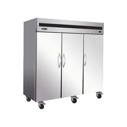 IKON IT82R 81" 3-Section Reach-In Refrigerator w/ 3 Solid Doors, Top Mounted, Stainless Steel, 72 cu. ft.