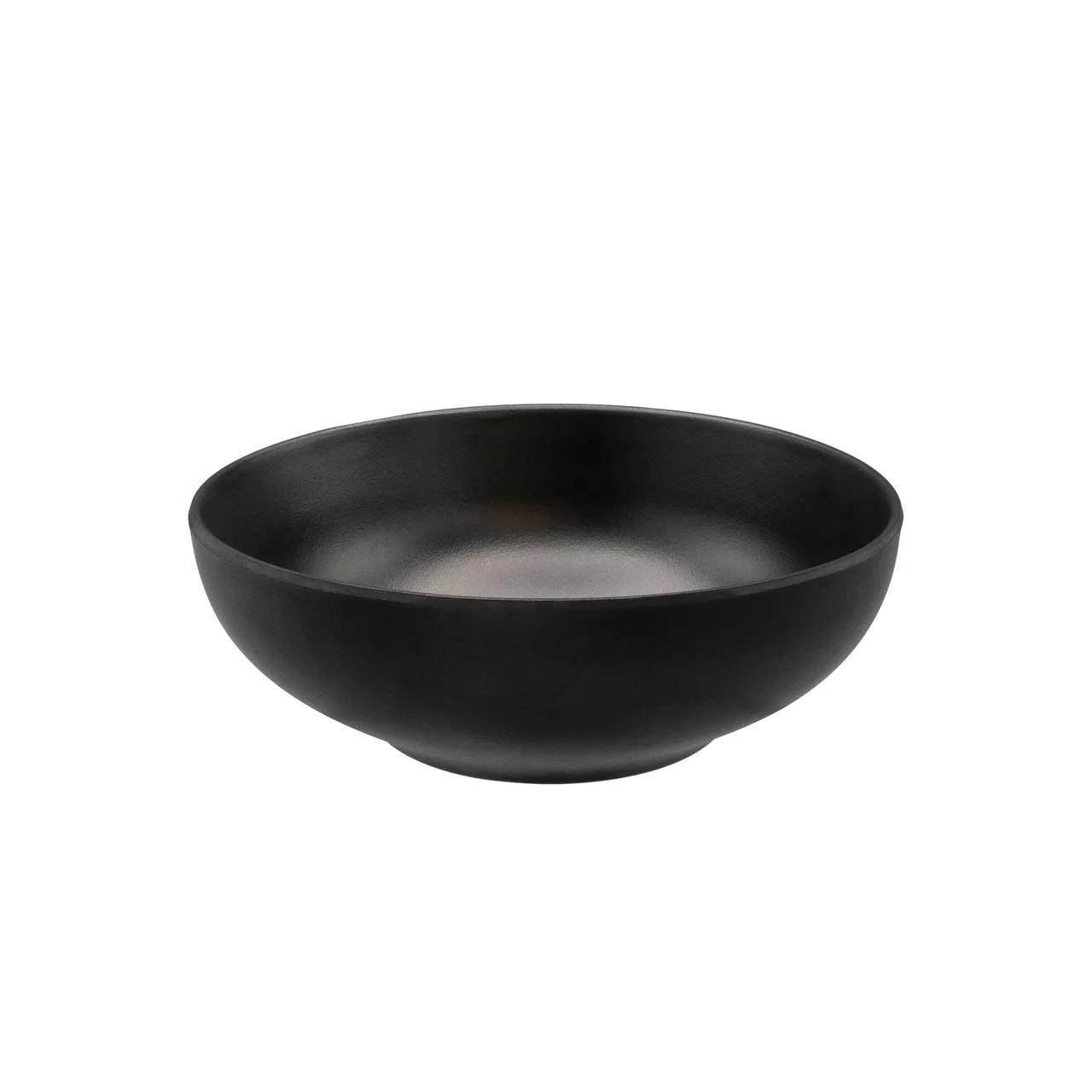 CAC China XBRW-BL6 Brunswick Bowl, 15oz, 5-1/2" Dia x 2-1/8" H, Matte Black, Serving, China, 1 Dozen