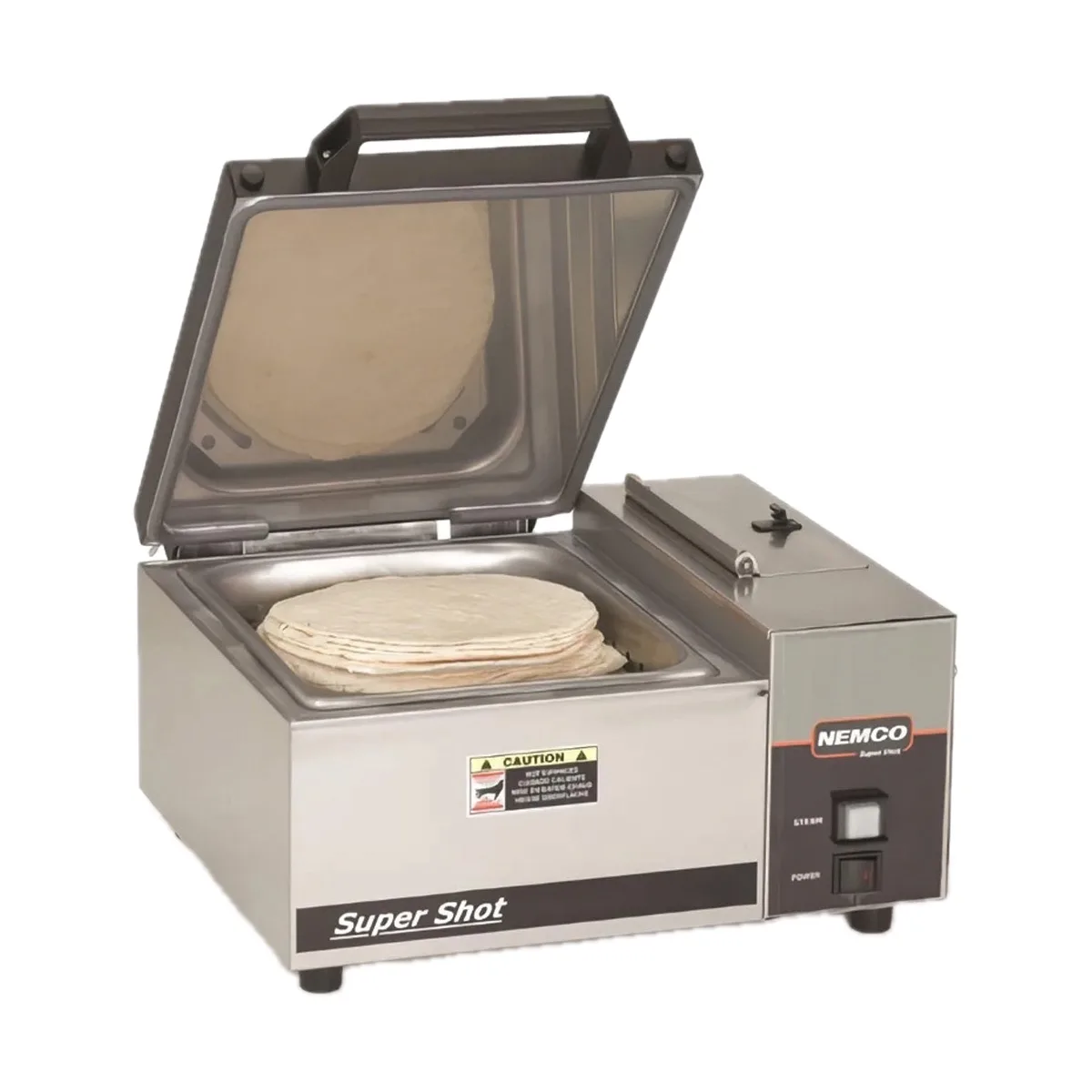 Nemco 6600 Super Shot Countertop Steamer, Electric, 1/2 Size Pan