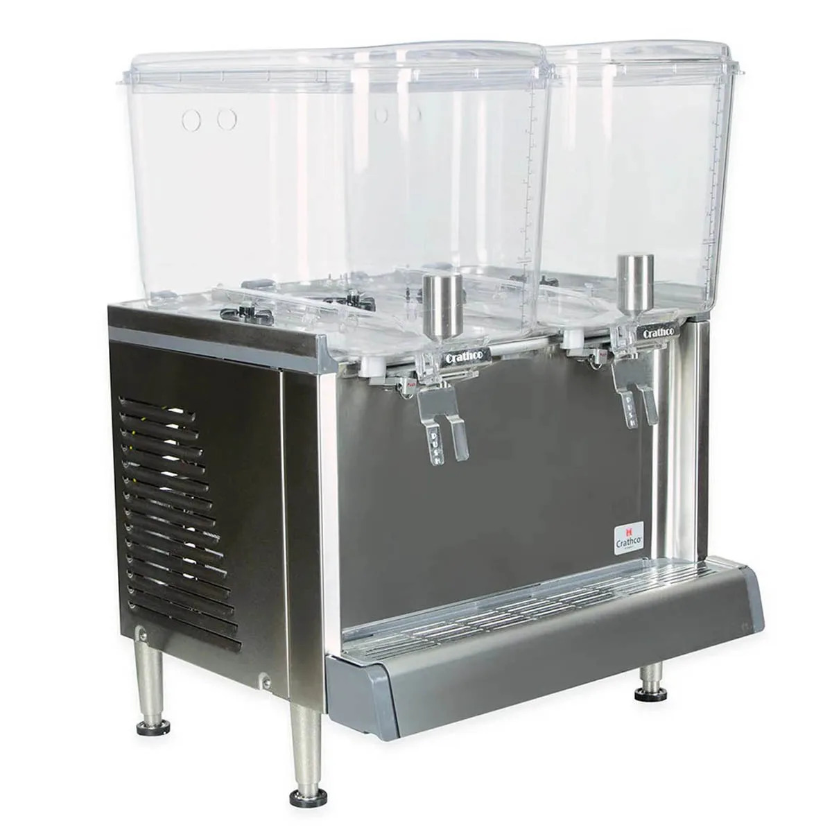 Crathco CS-2D-16-290 (BPA FREE) Beverage Dispenser with 2 Bowl, Agitator - 4.75 Gal (each) - 1/10 Hp