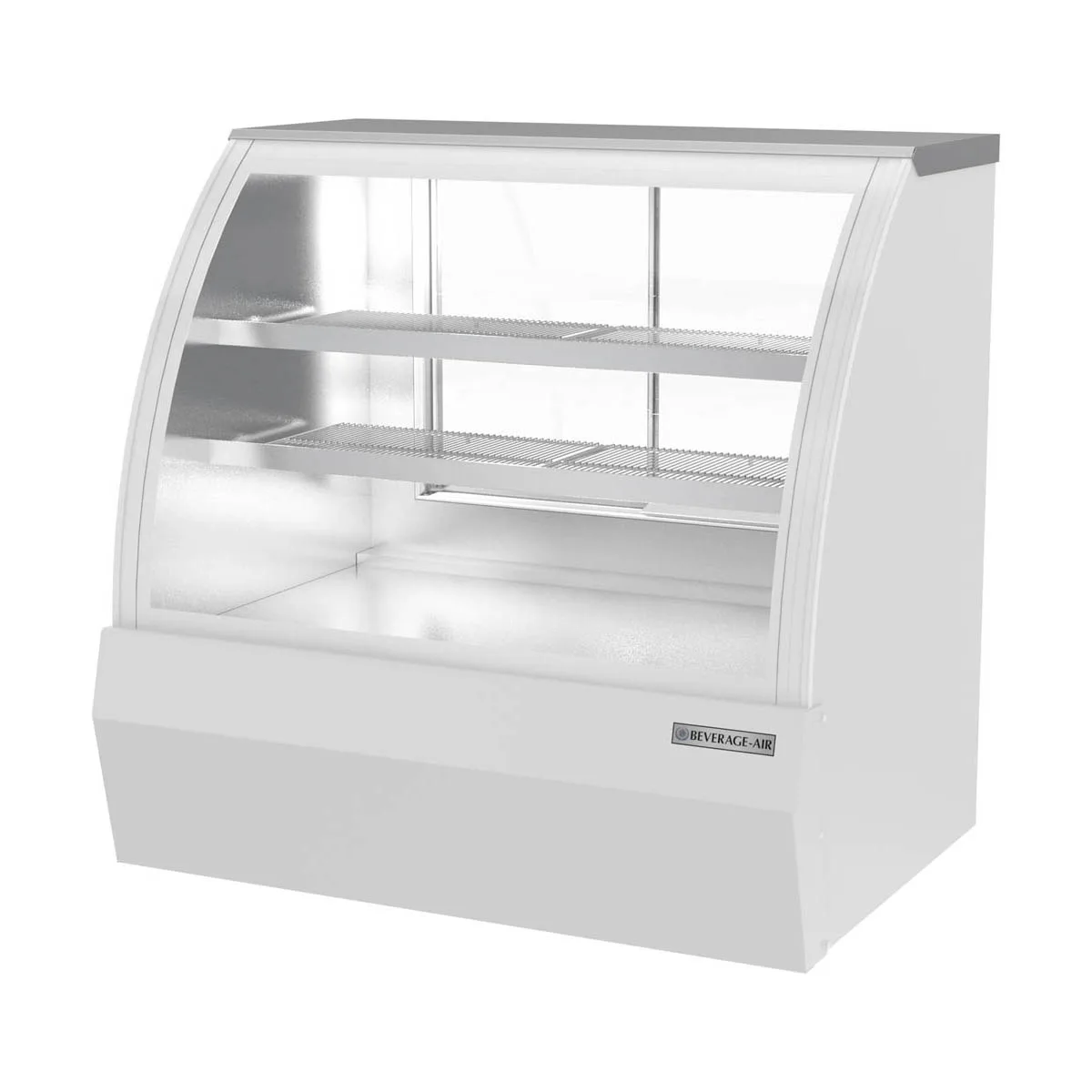 Beverage Air CDR4HC-1-W 49" Curved Glass White Refrigerated Deli Display Case