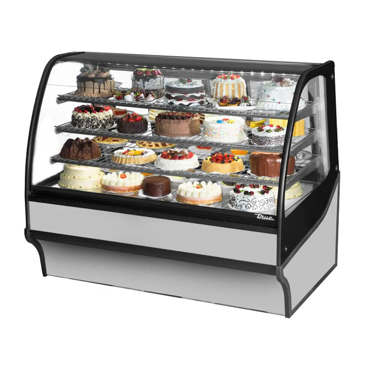 True TDM-R-59-GE/GE-S-S 59" Refrigerated Bakery Display Case, Stainless Steel