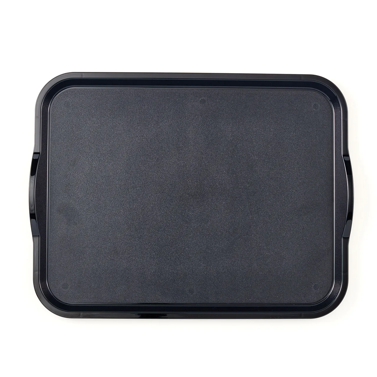 Cambro 1520CWNSH110 Rectangular Tray, 15" x 20", Black Polycarbonate, Handles, NSF, Dishwasher Safe