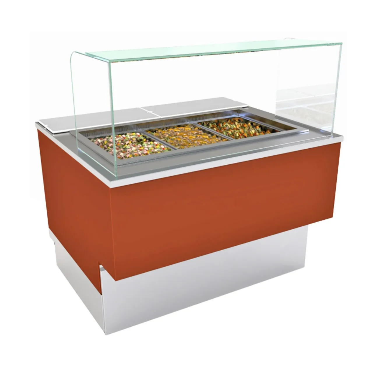 Structural Concepts FB5S-4R 63" Grocerant Inline Service Refrigerated Display Case, (4) Pan