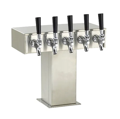 Perlick 4006-5B4 Tee Draft Beer Dispensing Tower, 13-1/4" Faucet Clearance