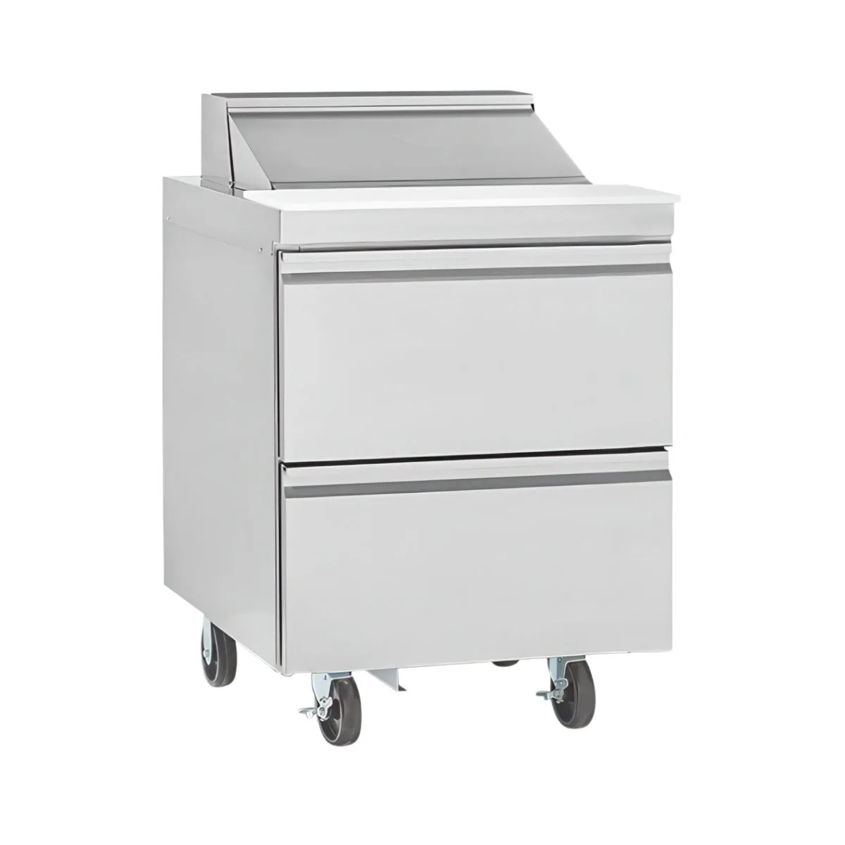 Delfield D4427NP-8 27" 1-Section Sandwich and Salad Prep Table, 2-Drawer, 8 Pans, 8.2 cu. ft.