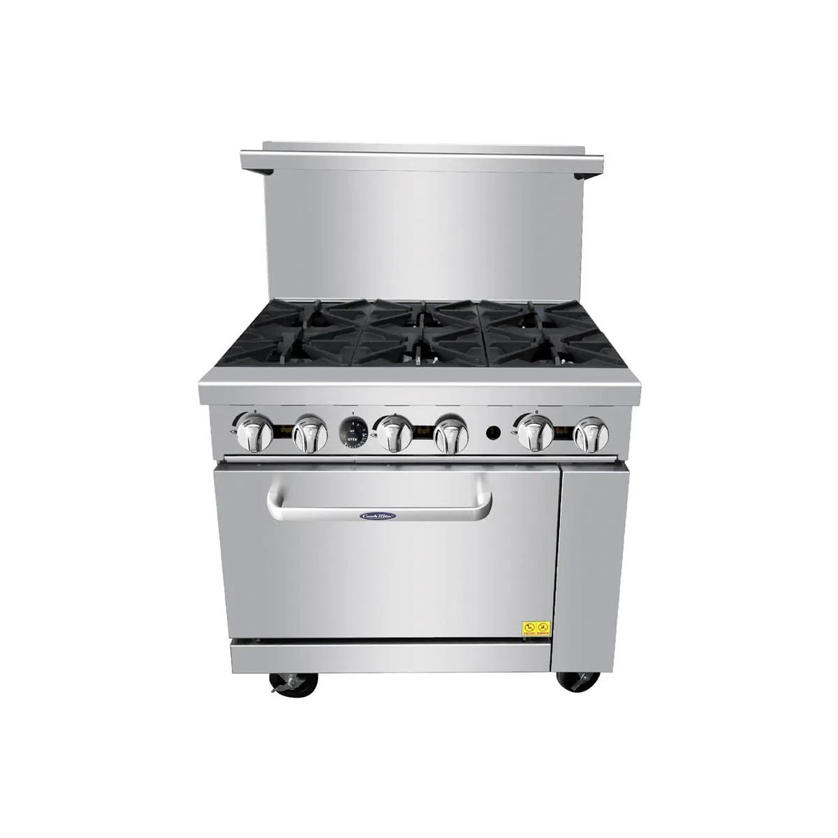 Atosa USA AGR-6B-LP 36" LP Gas Restaurant Range w/ (6) Open Burners & (1) Oven, 219.000 BTU