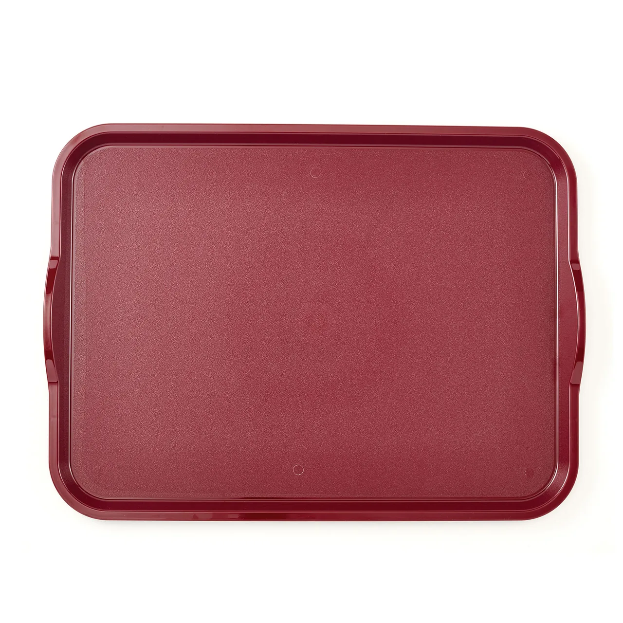 Camwear Cambro 1520CWNSH488 Tray, 15" x 20", Dark Cranberry PC, Non‑Skid Lugs, NSF, Dishwasher Safe
