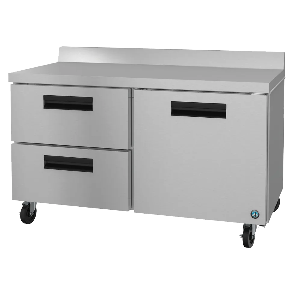 Hoshizaki WR60B-D2 60" 2-Section Worktop Refrigerator w/ 2 Drawers & 1 Door, 15.1 cu. ft.