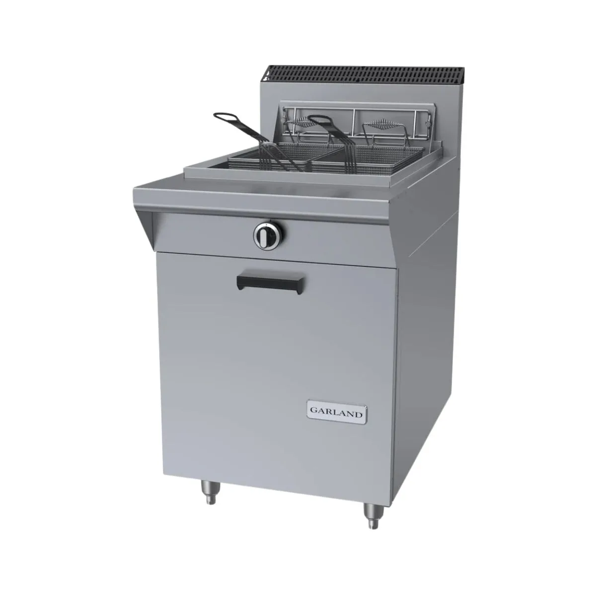 Garland US Range M70SS 24" Floor Model Gas Deep Fryer, Full Pot, NG or LP, 70 Ibs, 125,000 BTU