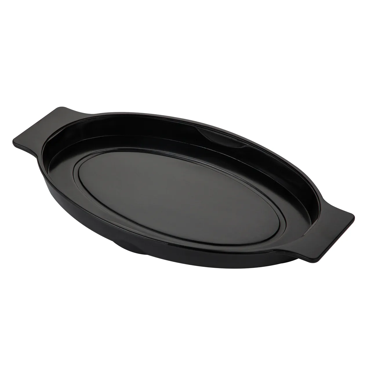 CAC China SBPL-12-UB Oval Underliner, 13" Overall, Bakelite Handle, Fits 11-1/2" to 13-3/4" Platter