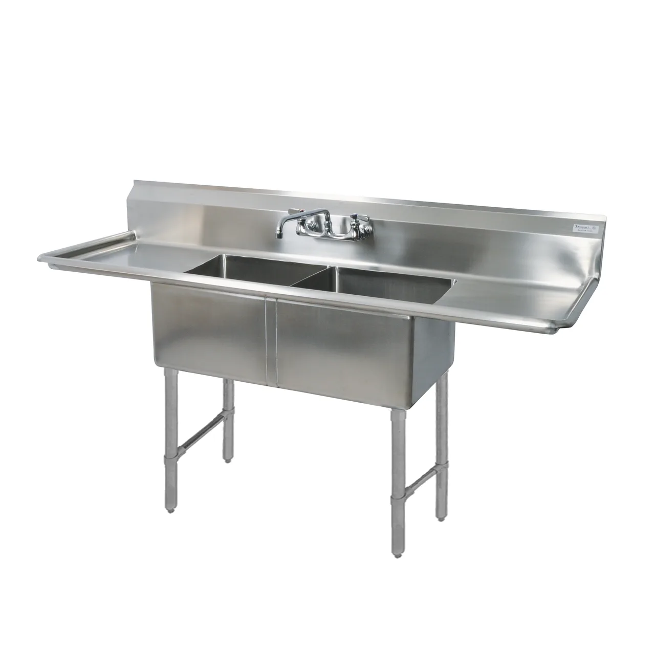 BK Resources BKS6-2-1620-14-18TS Sink, Two Compartment