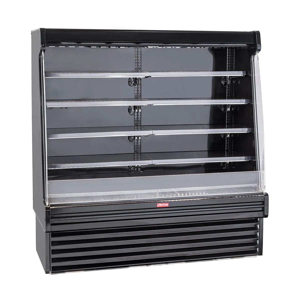 Howard-McCray SC-OD35E-6S-B-LED 75'' Vertical Dairy Open Air Merchandiser in Black, Self-Contained