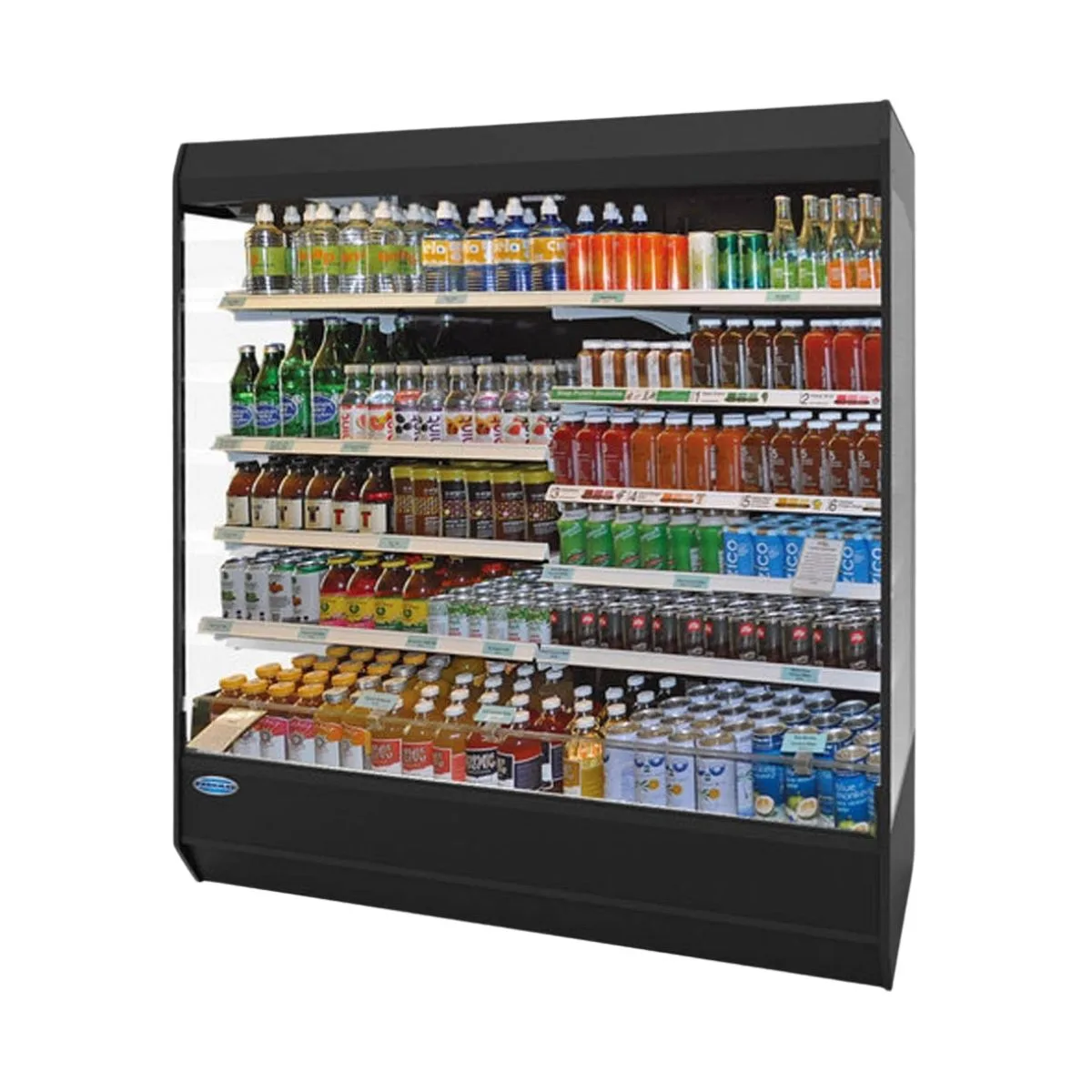 Federal Industries LMD4878R 49" Vertical Open Air Merchandiser in Black, Remote Condenser, 5 Shelves