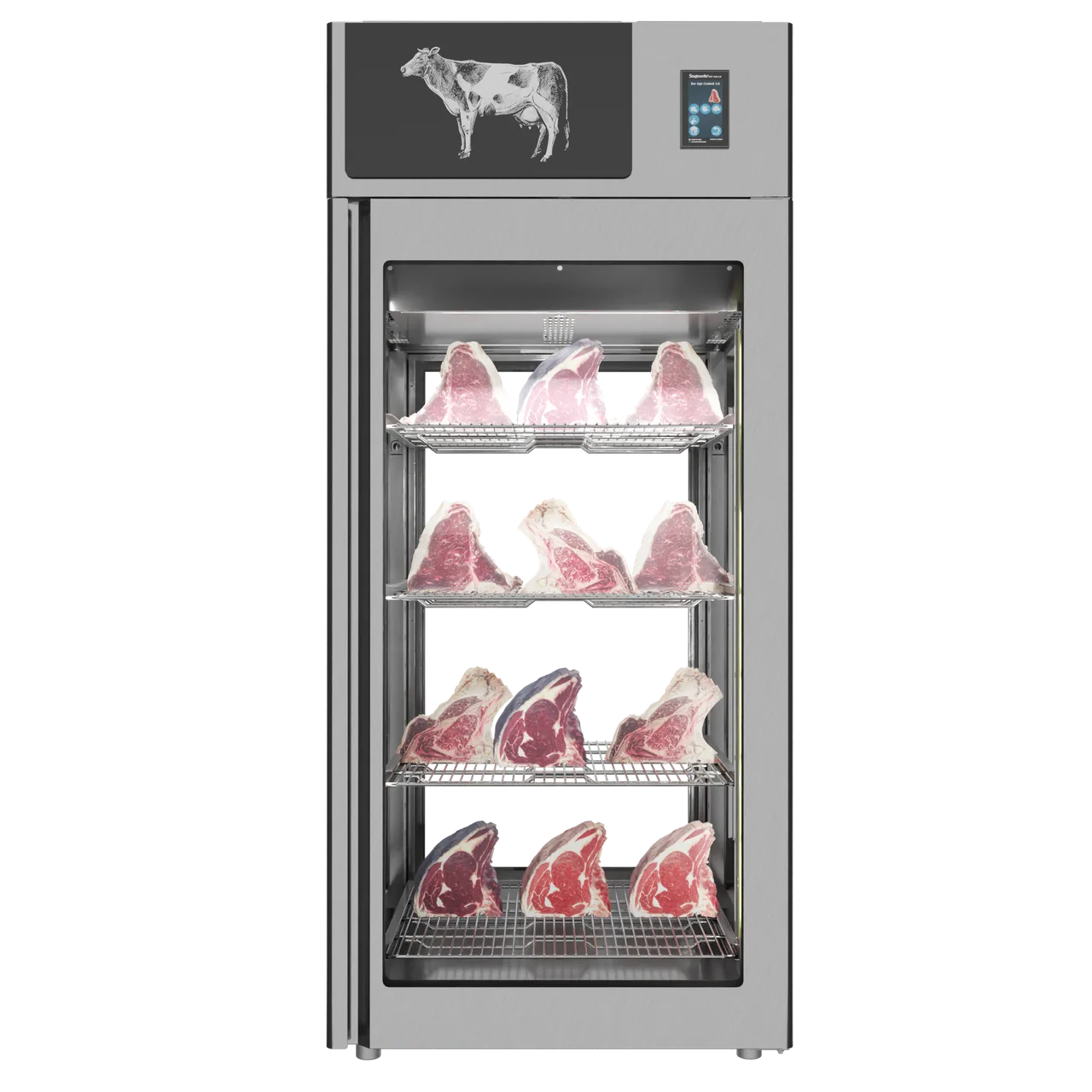Omcan USA 48042 - Stagionello® Dry Age 3.0 Cabinet, 31.8 cu. ft., 26.6°F–95°F, 4×77 lb Shelves, 4.3” Touch Screen, 980W