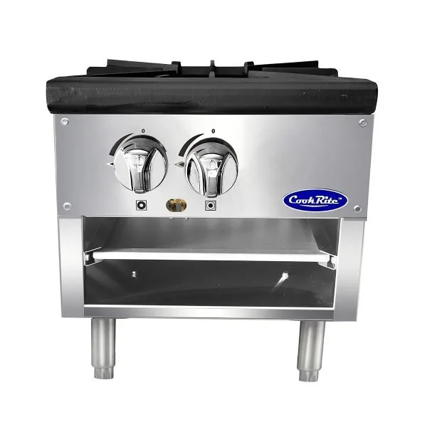 Atosa USA ATSP-18-1L 18" Gas Stock Range (Stove) w/ (1) Three Ring Burner, Low Height, 80.000 BTU