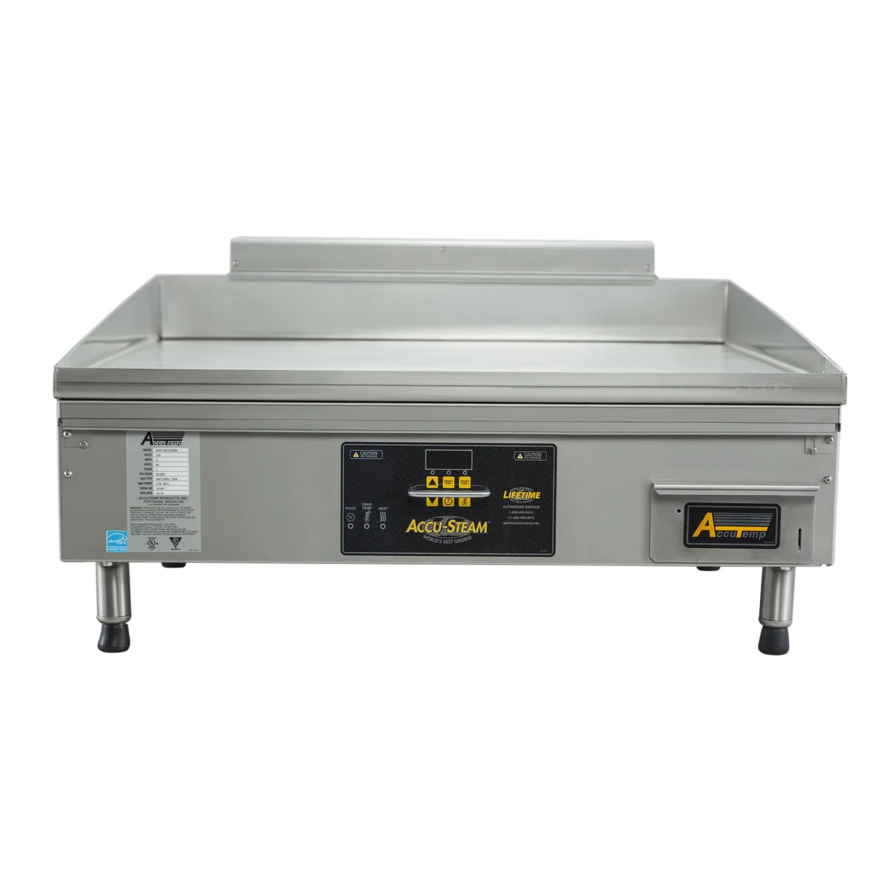 AccuTemp GGF1201A4850-T1 48" Countertop Natural Gas Griddle, Digital Controls, 85.000 BTU