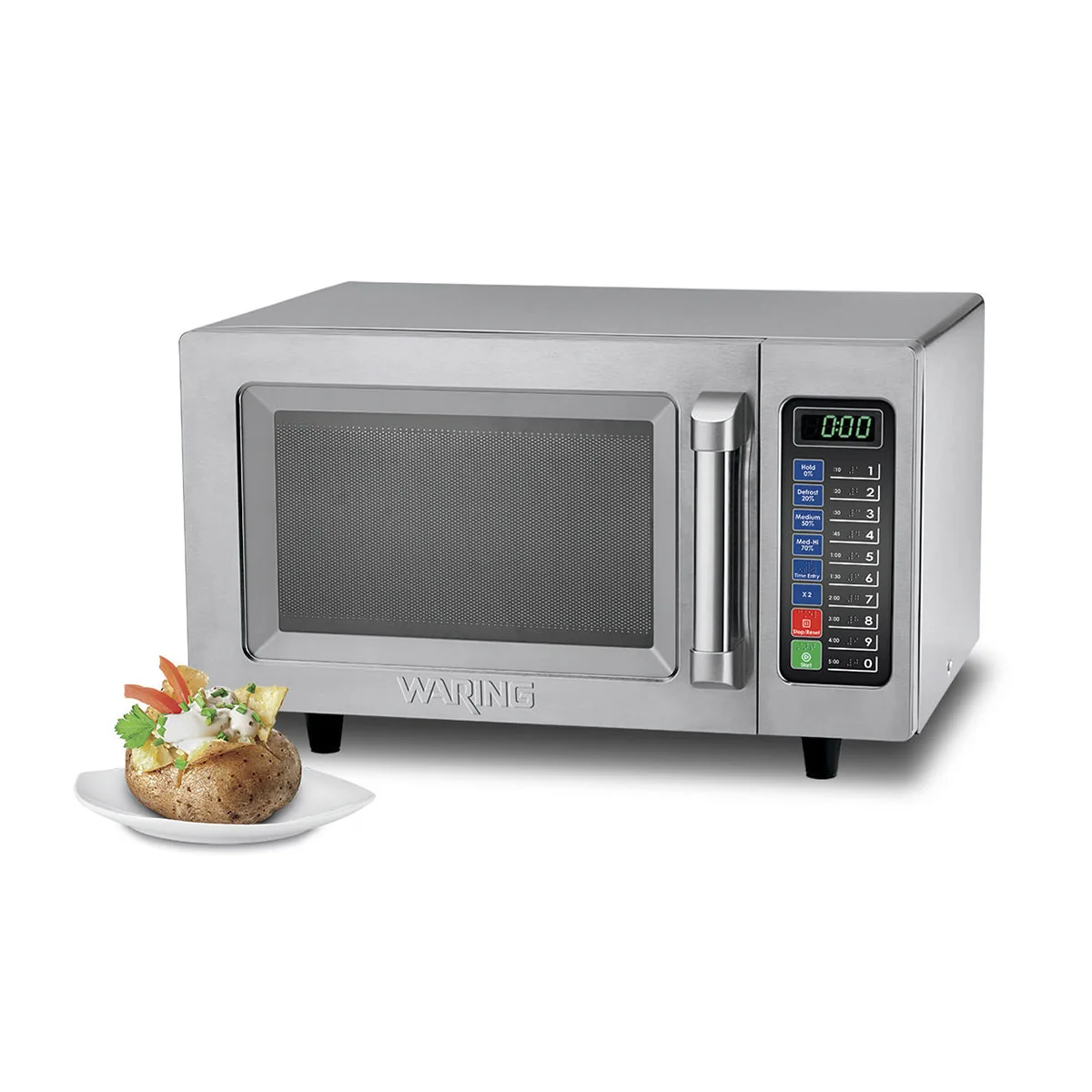 Waring WMO90 1000 Watts Medium Duty Commercial Microwave Oven, 20"W X 17"D X 12-1/4"H, .9 cu. ft.
