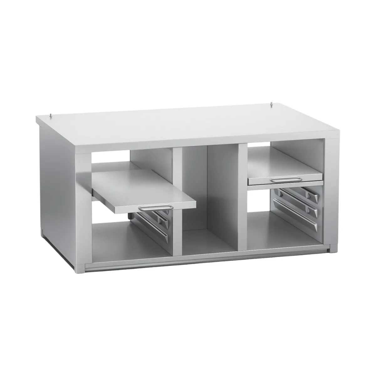 RATIONAL 60.75.836 Stand, 43-1/4"W X 35-3/8"D X 18-1/8"H, (2) Pull Out Shelves