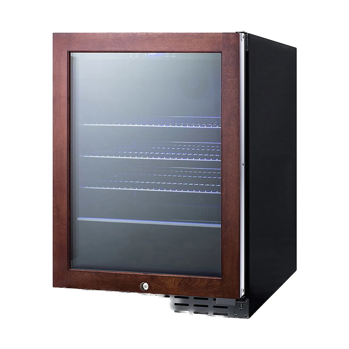 Summit ALBV2466PNR 24" Panel Ready Framed Glass Door Beverage Cooler, 4.2 cu. ft.