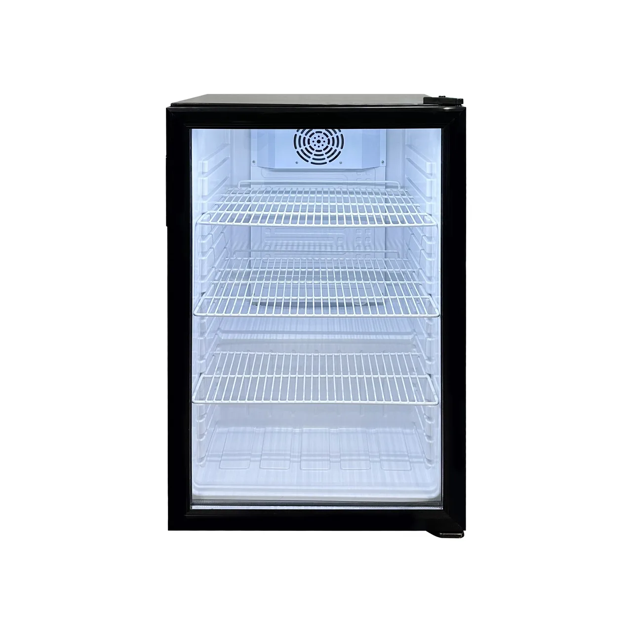 Omcan USA 44497 - 18" Swing Glass Door Refrigerator, 3.46 cu ft, Black, R600a, 110V, 32‑50°F