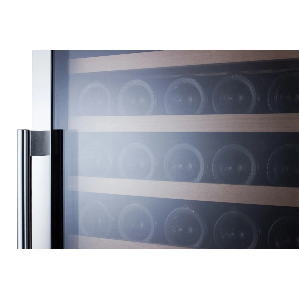 Summit SWC1966 24" Glass Door Wine Refrigerator, Dual Temperature, 160 Bottles