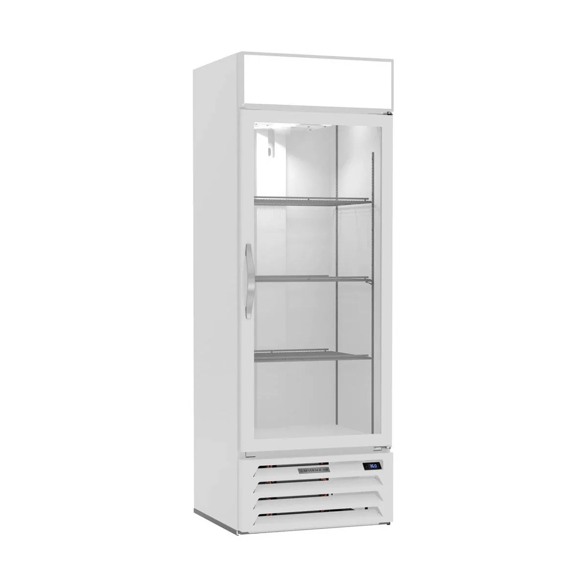 Beverage Air MMR19HC-1-W 27" One Glass Door Merchandiser Refrigerator in White, 17.87 cu. ft.