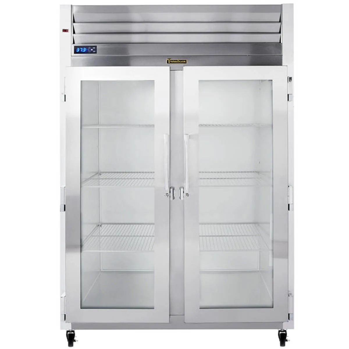 Traulsen G21010-032 52" 2-Section Reach-In Refrigerator w/ 2 Glass Doors (hinged left/right), Top Mount, 46.9 cu. ft.