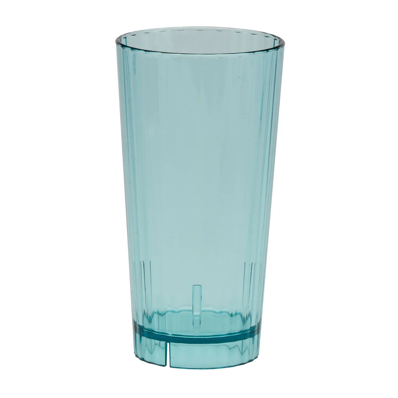 Cambro HT22CW196 - 22 Oz Blue Polycarbonate Tumbler, 3-1/2" Top Diameter, Fluted Finish, Made In USA