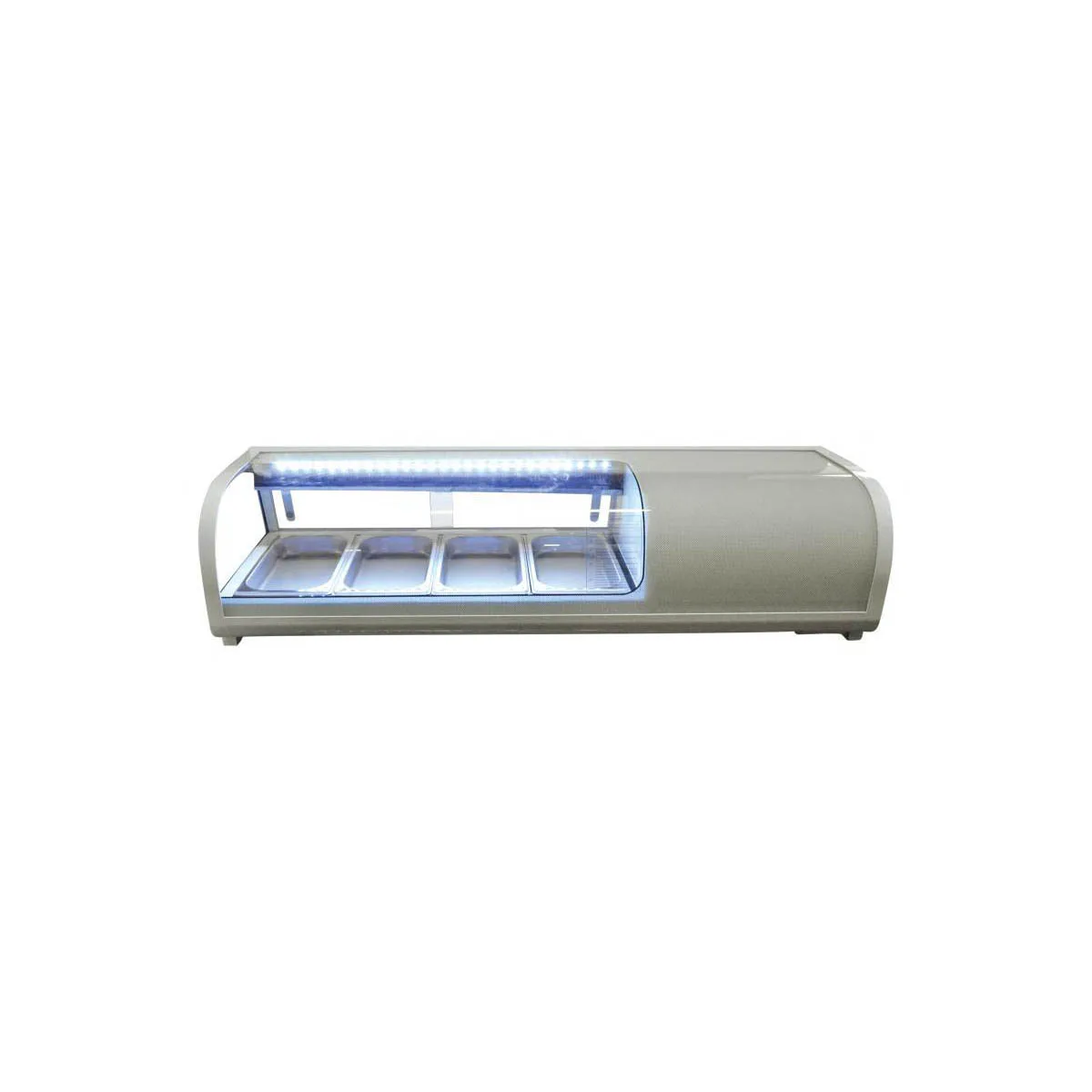 Omcan USA 39553 46" Countertop Refrigerated Sushi Display Case, Stainless