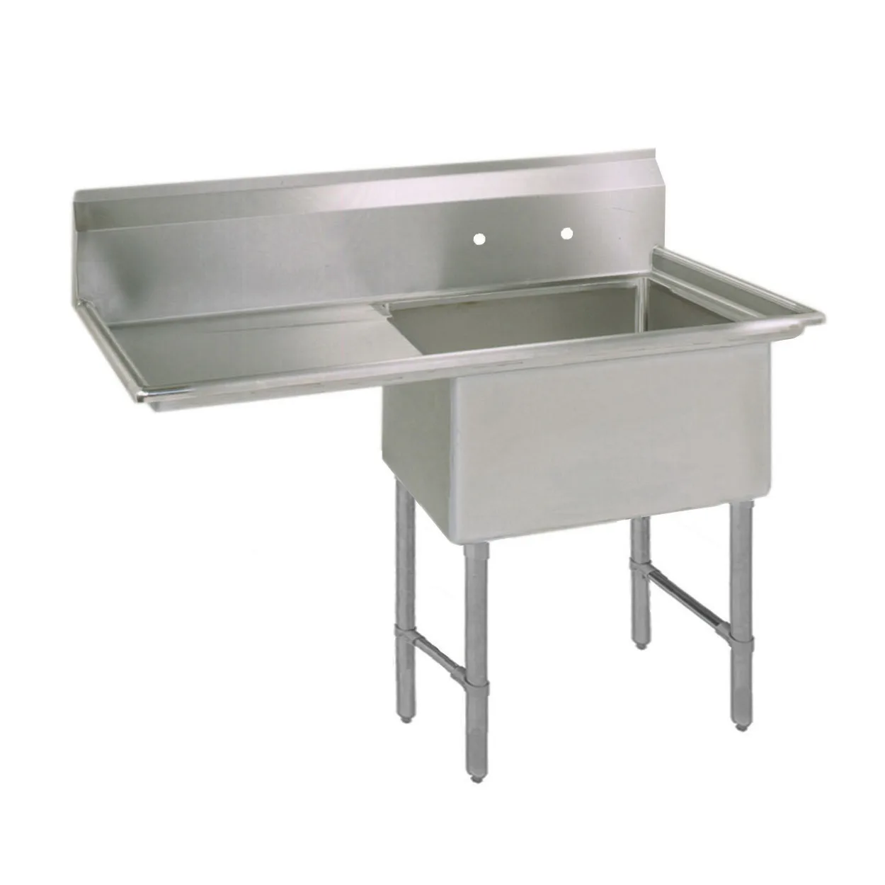BK Resources BKS-1-24-14-24LS One Compartment Sink, 50-1/2"W X 29-13/16"D X 43-3/4"H