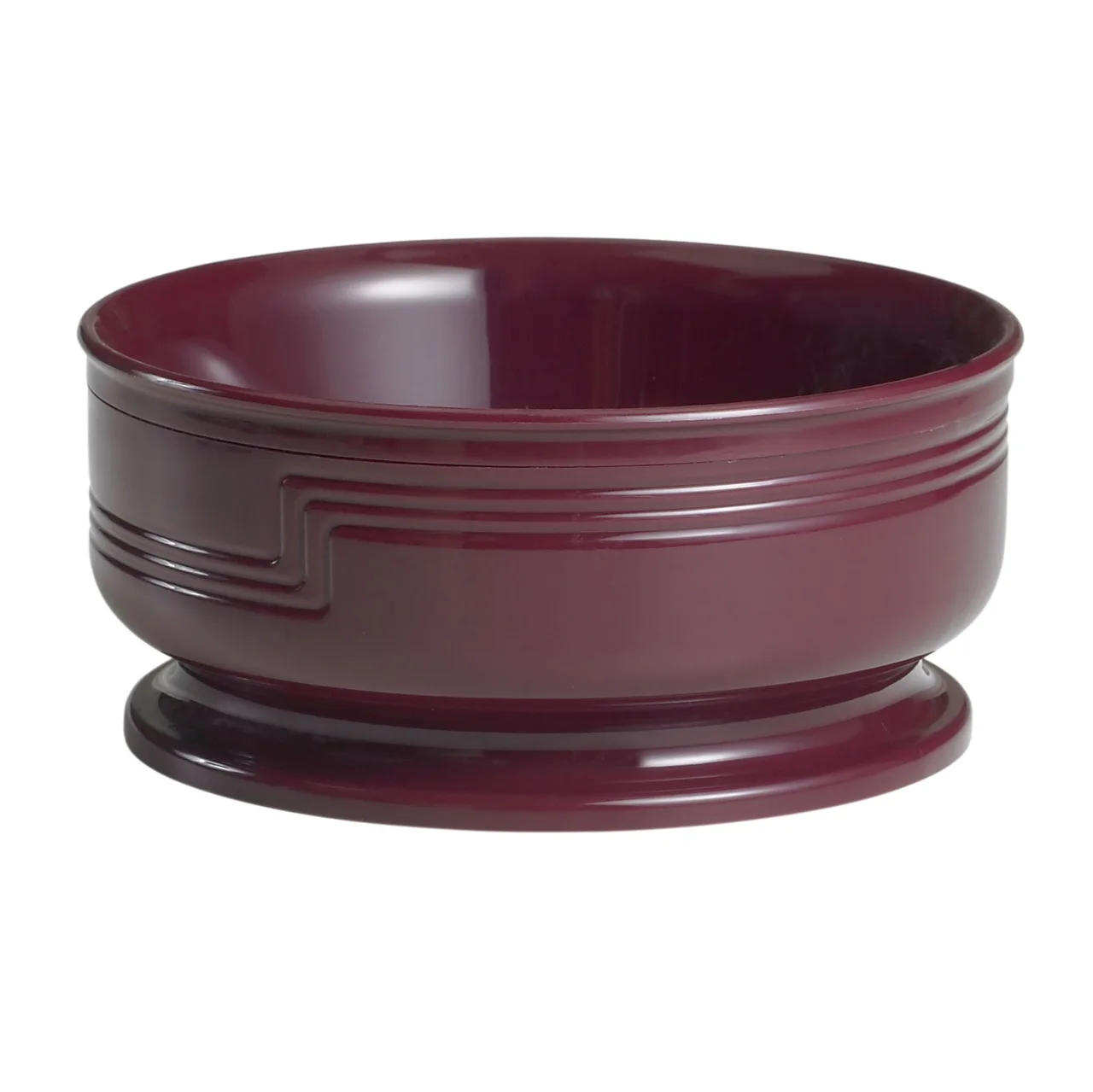Cambro MDSB16487 Shoreline Entree Bowl, 16.9 oz, 5‑3/8" Dia × 2‑2/5" H, Red Cranberry PP, NSF