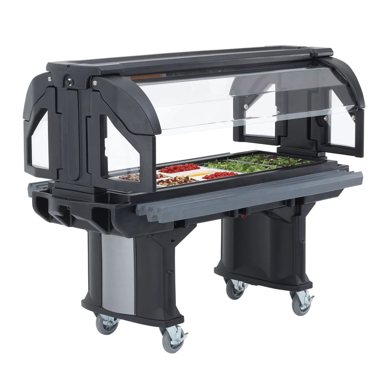 Cambro VBR5110 Versa Food Bar™ Serving Buffet, Black, 5 ft. unit, (4) Pan