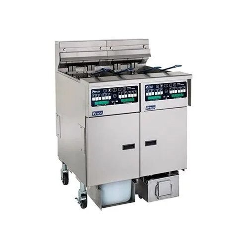 Pitco SELV14X-C/FD Full Pot Floor Model Electric Fryer w/ 30-lb., Computer Controls, Built-In Filtration