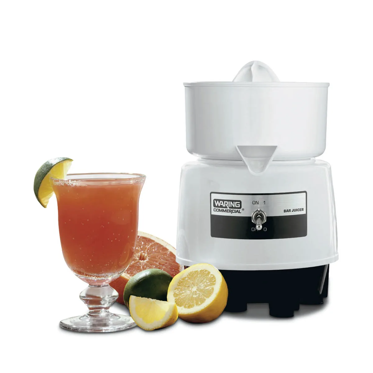 Waring BJ120C Compact Bar Citrus Juicer, 120-Oranges Per Hour 