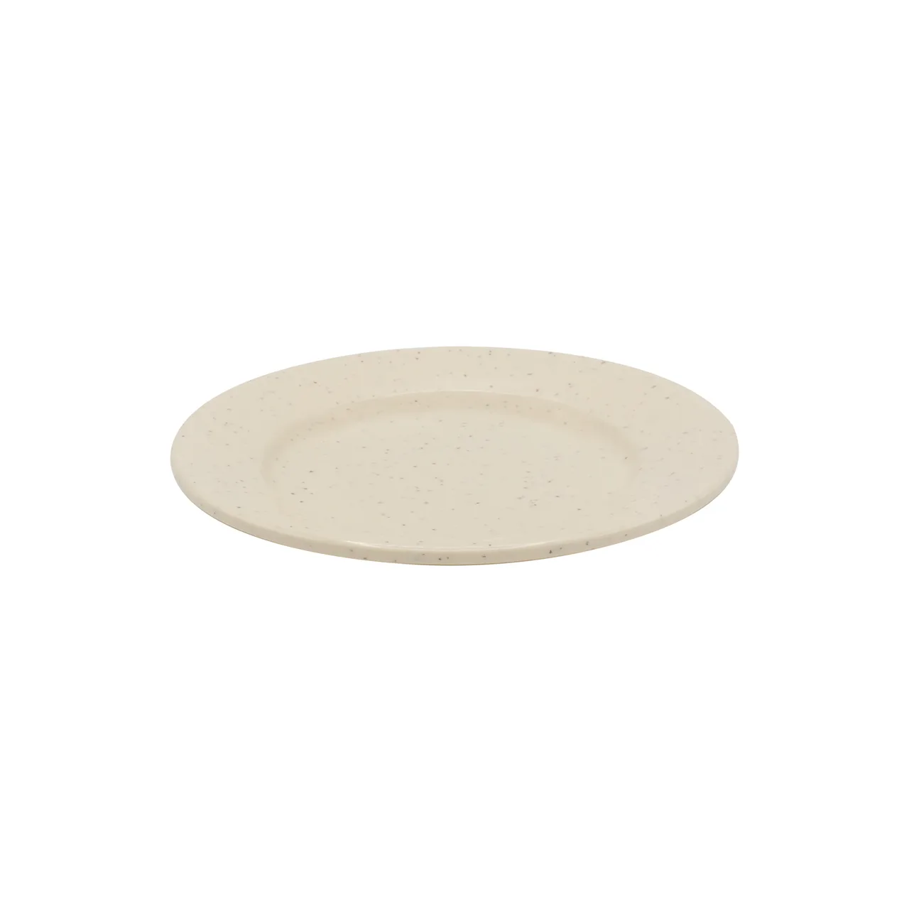 CAC China MLJSP-8 Jasper Round Plate, 9" x 9" x 0.875" Rolled Edge, Ivory Melamine, 1 Dozen